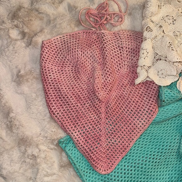 Dreamy Crochet Bundle for your tropical holiday - 2 halters, one tube, 1 dress - Picture 10 of 16